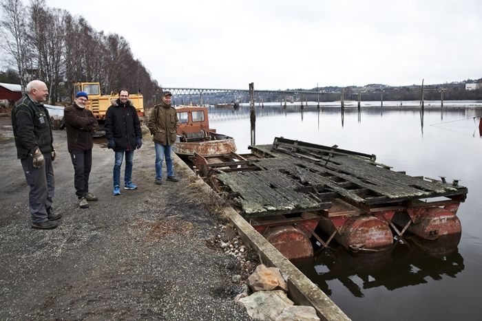 Brygga til «See Möwe» til Bingen lenser