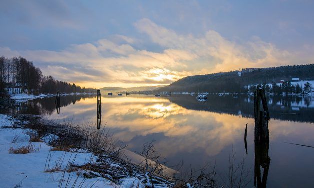 Påskeidyll langs «Elva»